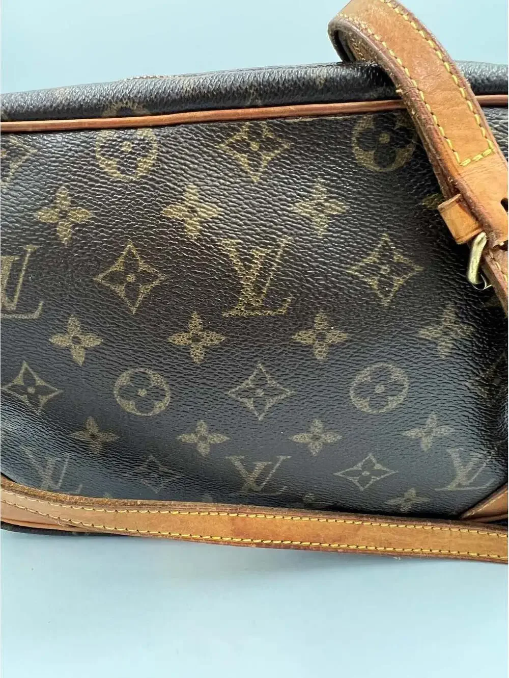 Louis Vuitton Trocadero 27 Monogram Canvas Shoulder Bag Brown